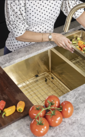 Lavello Kitchen Sink Colander (PVD Brushed Bronze Gold)