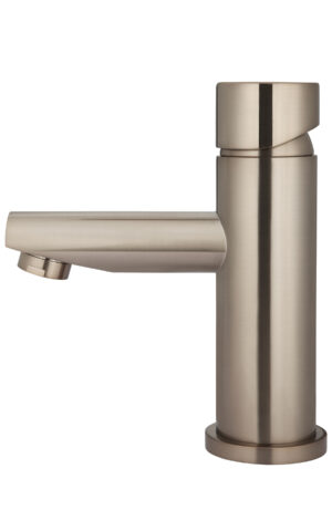 Meir round basin mixer -Pinless range (Champagne finish)