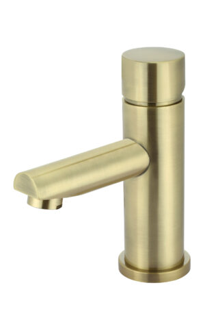 Meir round basin mixer -Pinless range (PVD Tiger Bronze Gold finish)