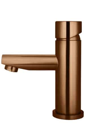 Meir round basin mixer, pines range. PVD Lustre Bronze finish