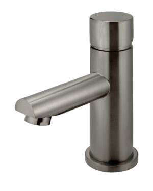 Meir round basin mixer -Pinless range (PVD Gunmetal Grey/ Shadow finish)