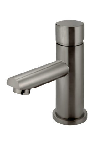 Meir round basin mixer -Pinless range (PVD Gunmetal Grey/ Shadow finish)