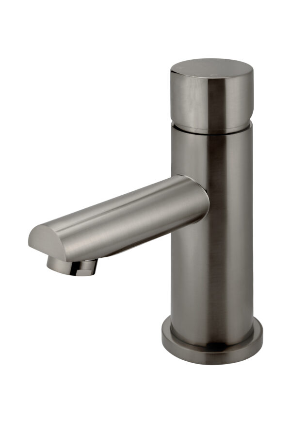 Meir round basin mixer -Pinless range (PVD Gunmetal Grey/ Shadow finish)