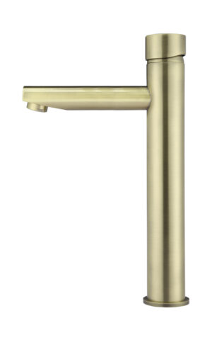 Meir Round Tall Basin Mixer - Pinless Range (PVD Tiger Bronze Gold finish)