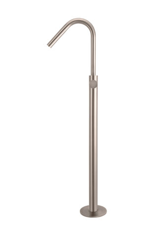 Meir Round Freestanding Bath Spout & Hand Shower - Pinless Range (Champagne finish)