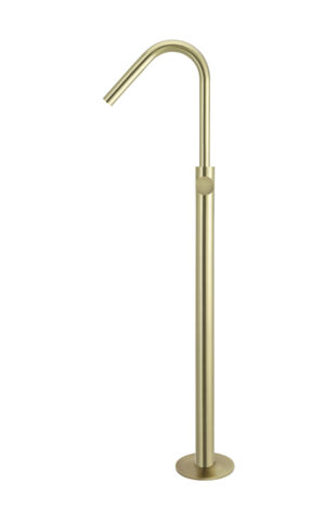 Meir Round Freestanding Bath Spout & Hand Shower - Pinless Range (PVD Tiger Bronze Gold finish)