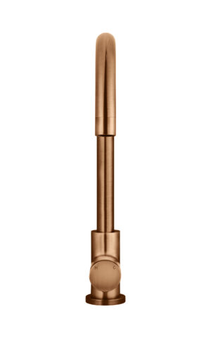 Meir round kitchen mixer. Pinless range. PVD Lustre Bronze finish