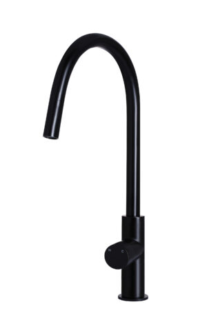 Meir Round Piccola Pull Out Kitchen Mixer Tap - Pinless Range (Matte Black finish)