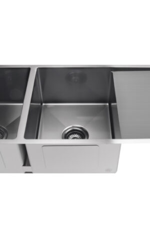 LAVELLO DOUBLE KITCHEN BOWL WITH DRAINBOARD (RIGHT) - GUNMETAL BLACK