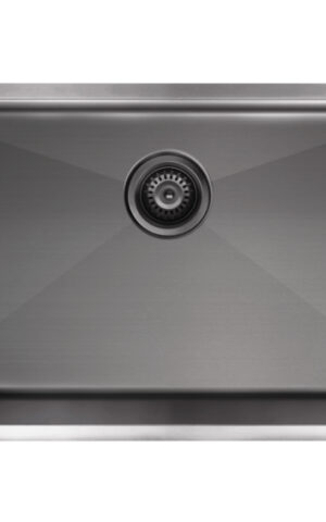 Lavello Kitchen Sink - Single Bowl (760x440mm) in PVD Gunmetal Grey (Shadow) finish