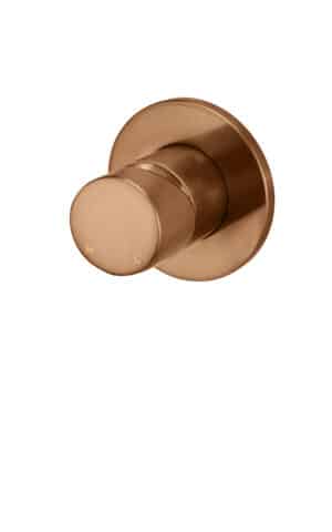 MEIR ROUND WALL MIXER PINLESS HANDLE TRIM KIT (IN-WALL BODY NOT INCLUDED). PVD LUSTRE BRONZE FINISH