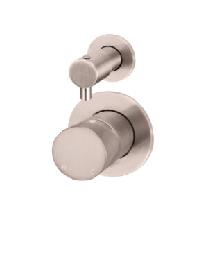 Meir Round Diverter Mixer - Pinless Range (Champagne finish)