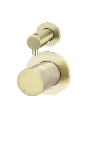 Meir Round Diverter Mixer - Pinless Range (PVD Tiger Bronze Gold finish)