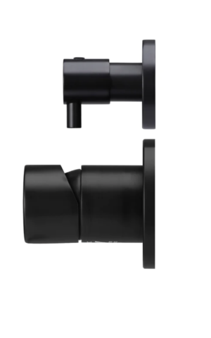 Meir Round Diverter Mixer - Pinless Range (Matte black finish)