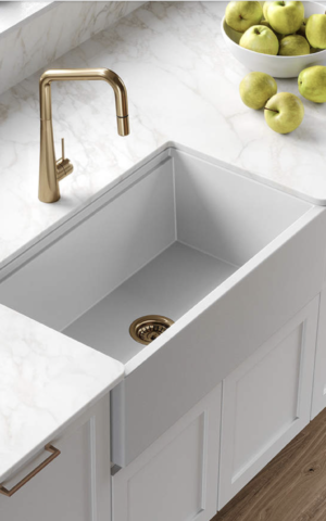 Oliveri Farmhouse sink - Santorini collection (white finish)