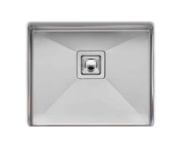 Oliveri 'Professional Series' single grand bowl sink, no taphole, no overflow, undermount, Stainless steel sink