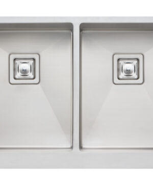 Oliveri 'Professional Butler Style' double bowl sink. Stainless still, undermount