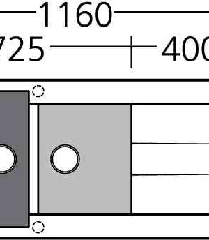 Oliveri Santorini tech drawing (ST-BL1510/ ST-BWH1510)