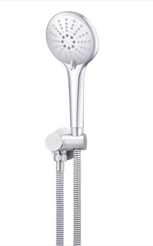 Meir 3-function Round Portable Hand Shower - Chrome finish