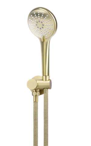 Meir 3-function Round Portable Hand Shower - PVD Tiger Bronze Gold finish