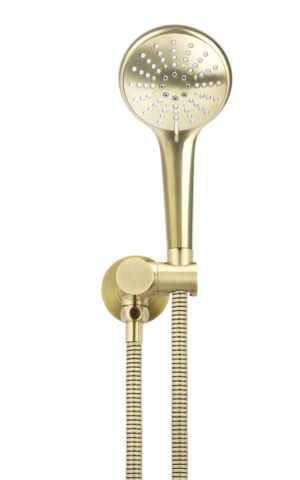 Meir 3-function Round Portable Hand Shower - PVD Tiger Bronze Gold finish