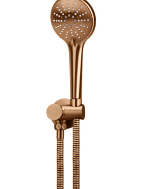 Meir ROUND HAND-SHOWER ON SWIVEL BRACKET IN PVD LUSTRE BRONZE FINISH