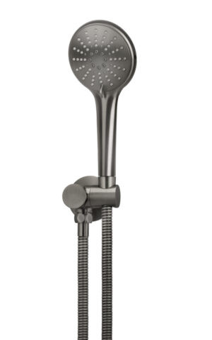 Round Portable Hand Shower - PVD Gunmetal Grey finish