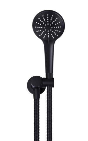 Meir 3-function Round Portable Hand Shower - Matte Black finish