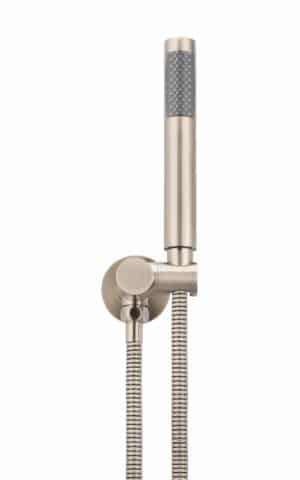 Meir Round Single Function Shower on Bracket - Champagne finish