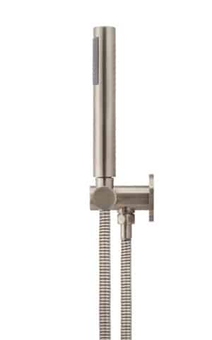 Meir Round Single Function Shower on Bracket - Champagne finish