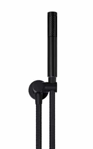 Meir Round Single Function Shower on Bracket - Matte Black finish