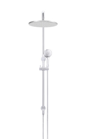 Meir Round Combination Shower Rail 300mm Rose-single function hand shower - chrome finish