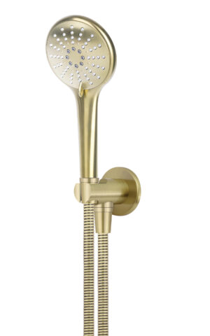 Meir Round hand Shower- PVD Tiger Bronze Gold finish