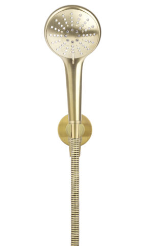 Meir Round hand Shower- PVD Tiger Bronze Gold finish