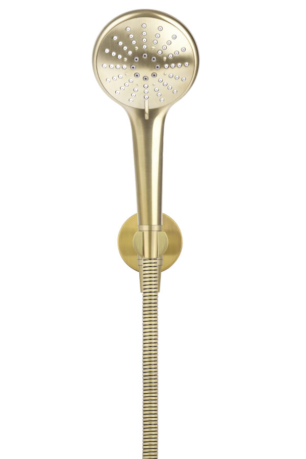 Meir Round hand Shower- PVD Tiger Bronze Gold finish