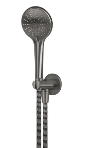 Meir Round hand Shower- PVD Gunmetal Grey (Shadow) finish