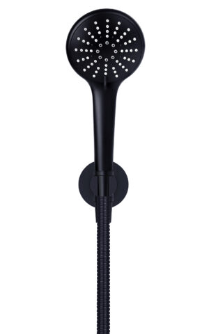 Meir Round hand Shower- matte Black finish