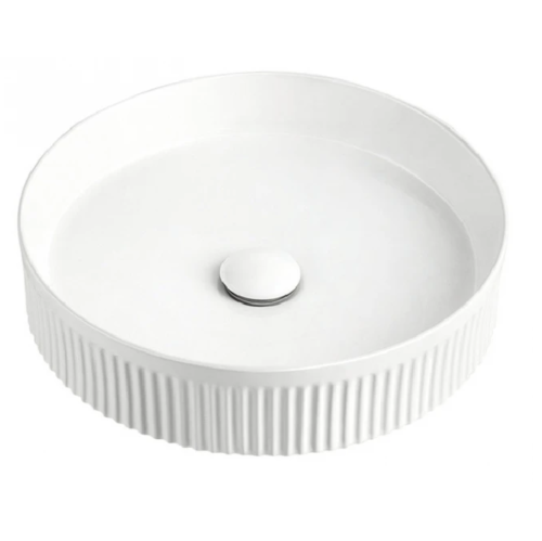 Eight Quarters - The 'Modello' Collection: Circle shape, gloss white finish