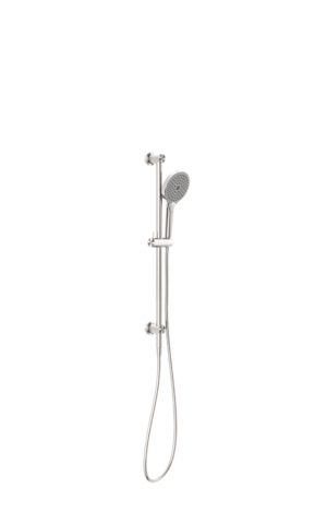 Nero 'Opal' Shower Rail with Air Shower, in Brushed Nickel