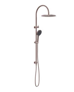 NERO OPAL TWIN SHOWER WITH AIR SHOWER II, IN BRUSHED BRONZE FINISH