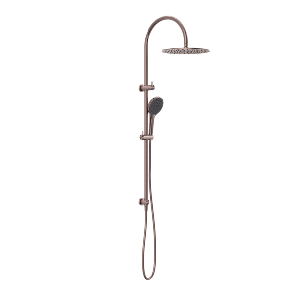 NERO OPAL TWIN SHOWER WITH AIR SHOWER II, IN BRUSHED BRONZE FINISH