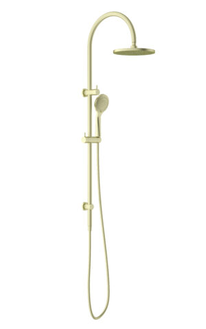 OPAL TWIN SHOWER WITH AIR SHOWER, IN BRUSHED GOLD FINISH