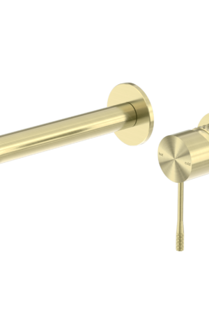 Nero 'Opal' Wall Basin' Bath Spout & Mixer in Brushed Gold finish