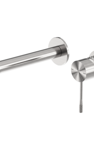 Nero 'Opal' Wall Basin' Bath Spout & Mixer in Brushed Nickel finish