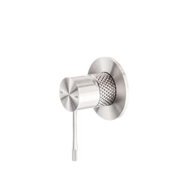 Nero 'Opal' Shower Mixer 80mm plate, Brushed Nickel finish