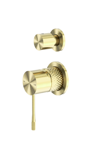 Nero 'Opal' Shower Mixer & Diverter in Brushed Gold finish