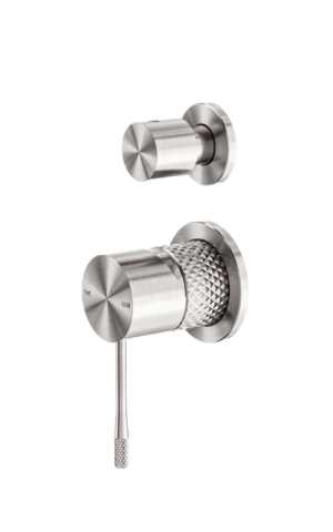 Nero 'Opal' Shower Mixer & Diverter in Brushed Nickel finish