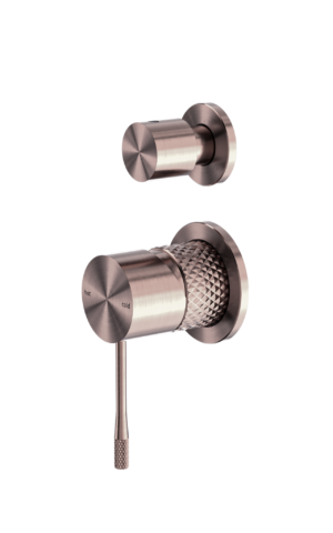 Nero 'Opal' Shower Mixer & Diverter in Brushed Bronze finish