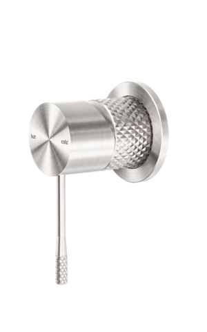 Nero 'Opal' Shower Mixer, 60mm plate, in Brushed Nickel finish