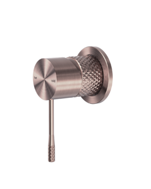 Nero 'Opal' Shower Mixer, 60mm plate, in Brushed Bronze finish